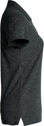 Basic Polo Ladies antraciet melange