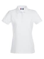 Stretch Premium Polo Ladies wit