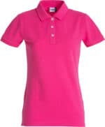 Stretch Premium Polo Ladies helder kersen