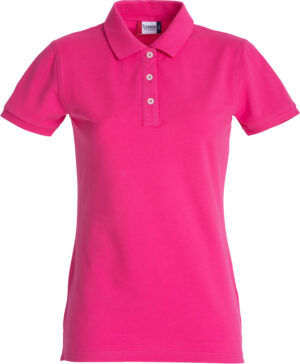 Stretch Premium Polo Ladies helder kersen