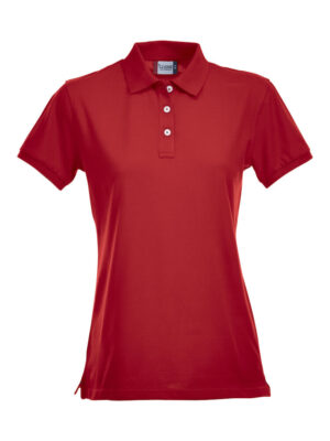 Stretch Premium Polo Ladies rood