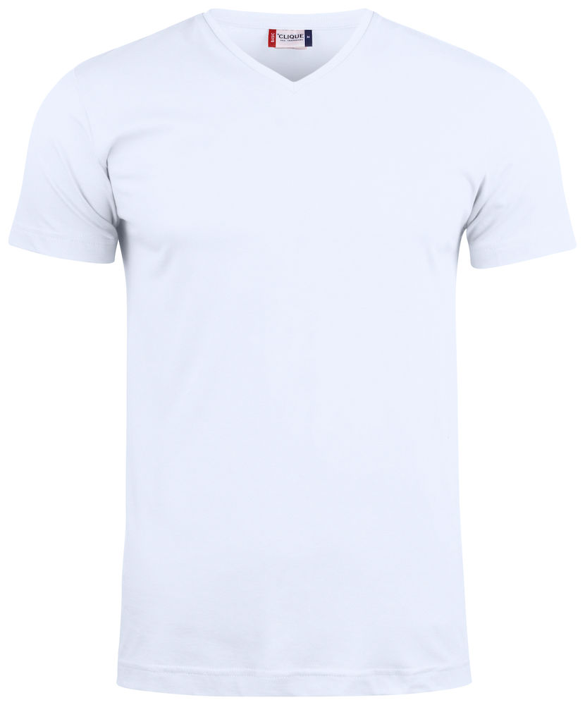 Clique Basic-T V-neck wit