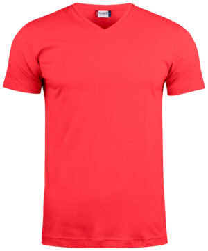 Clique Basic-T V-neck rood