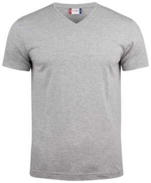 Clique Basic-T V-neck grijsmelange