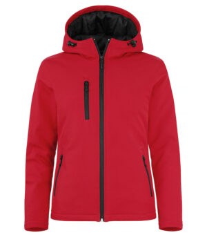 Padded Hoody Softshell Lady rood