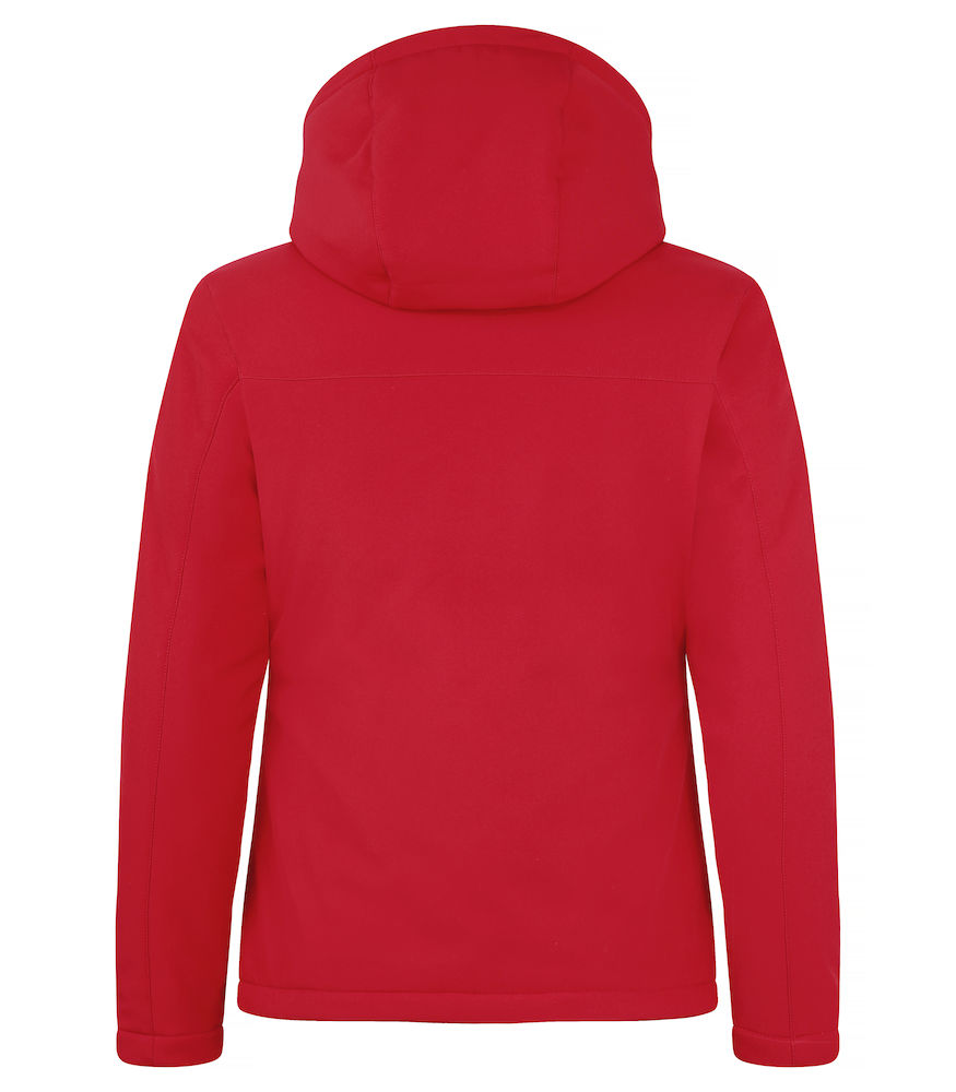 Padded Hoody Softshell Lady rood