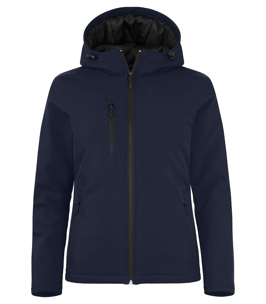 Padded Hoody Softshell Lady dark navy