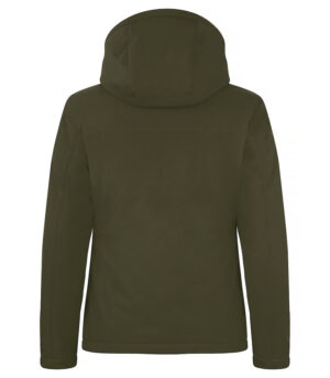 Padded Hoody Softshell Lady mistgroen