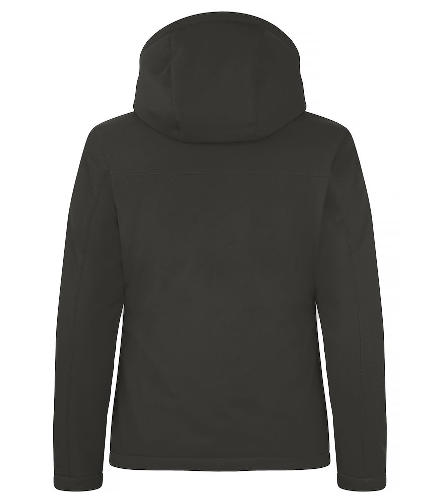 Padded Hoody Softshell Lady donkergrijs