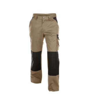 BOSTON Werkbroek met Kniezakken PLUS Beige/Zwart