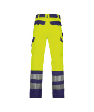 BROEK LANCASTER FLUO-GEEL/MARINEBLAUW 245 GRAM