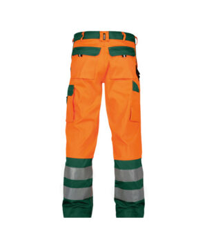 BROEK LANCASTER FLUO-ORANJE/FLESSENGROEN 245 GRAM