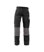 BOSTON Dames Werkbroek met Kniezakken Zwart/Grijs