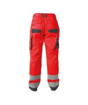 CHICAGO High-Vis Werkbroek Rood/Grijs