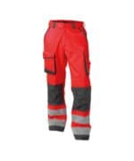 CHICAGO High-Vis Werkbroek MINUS Rood/Grijs