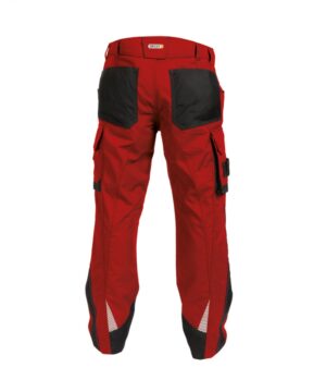 NOVA Werkbroek met Kniezakken Rood/Zwart