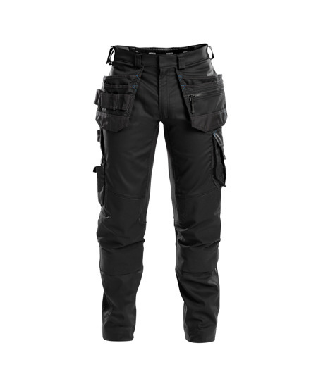 FLUX Stretch Werkbroek + Holsterzakken Zwart