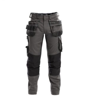 FLUX Stretch Werkbroek + Holsterzakken PLUS Grijs/Zwart