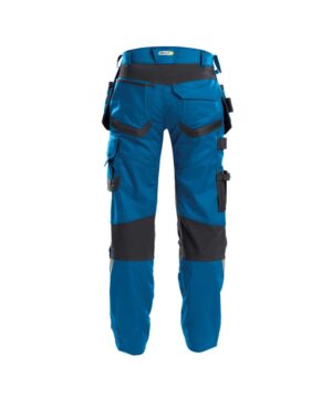 FLUX Stretch Werkbroek + Holsterzakken Azuurblauw/Grijs