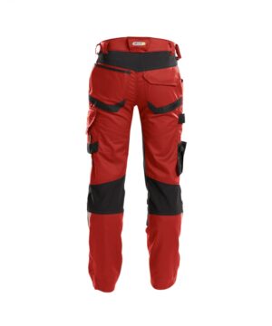 DYNAX Stretch Werkbroek Rood/Zwart