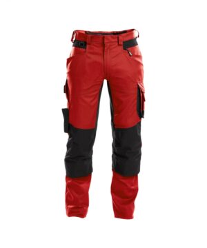 DYNAX Stretch Werkbroek PLUS Rood/Zwart