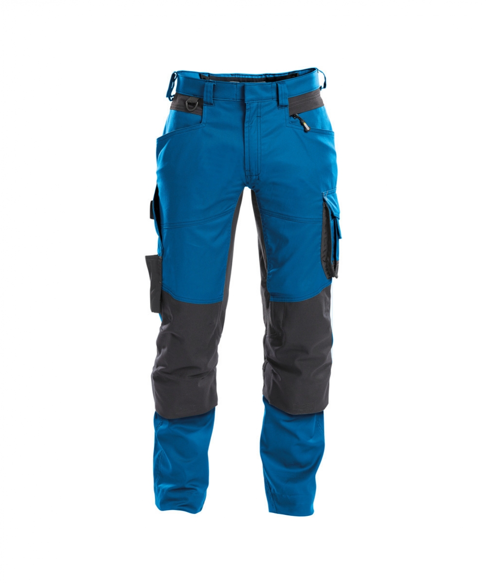 DYNAX Stretch Werkbroek Azuurblauw/Grijs