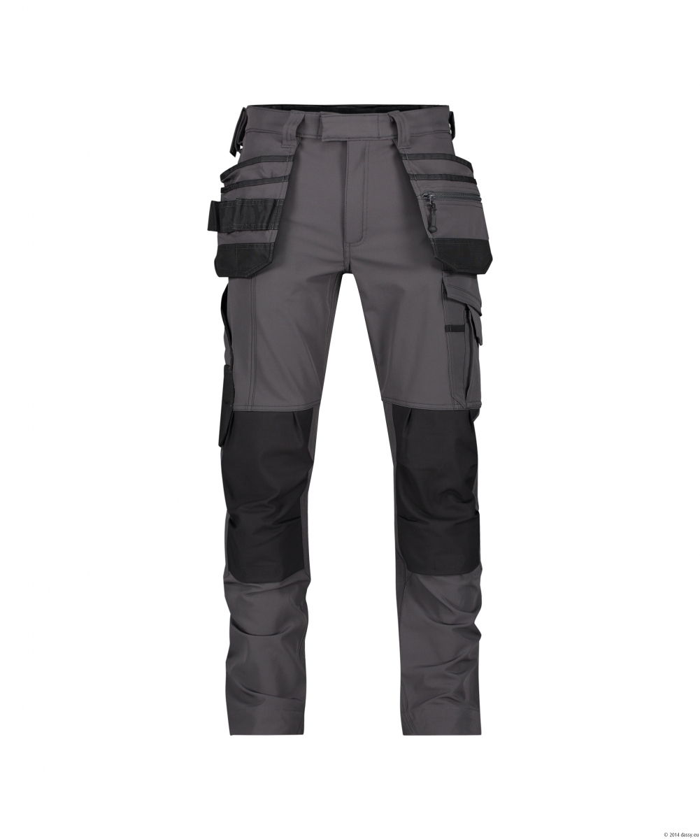 MATRIX Full Stretch Werkbroek met Holsterzakken PLUS Grijs