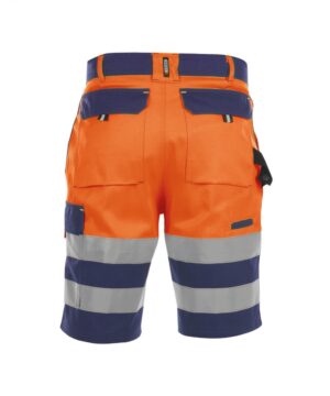 VENNA High-Vis Werkshort Marine/Oranje