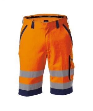 LUCCA High-Vis Werkshort Oranje/Marine