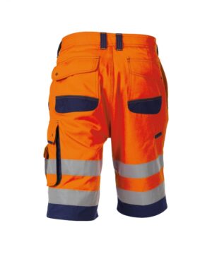 LUCCA High-Vis Werkshort Oranje/Marine