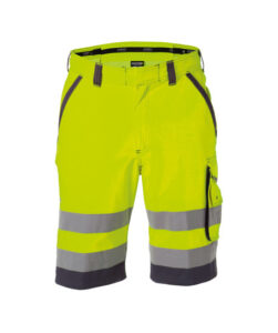 LUCCA High-Vis Werkshort Geel/Grijs