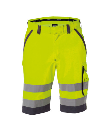 LUCCA High-Vis Werkshort Geel/Grijs