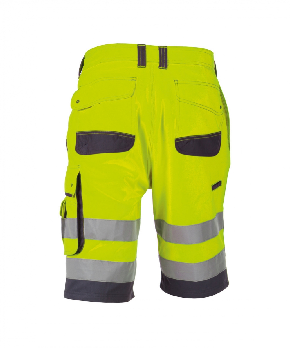 LUCCA High-Vis Werkshort Geel/Grijs