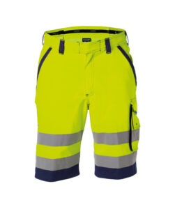 LUCCA High-Vis Werkshort Geel/Marine