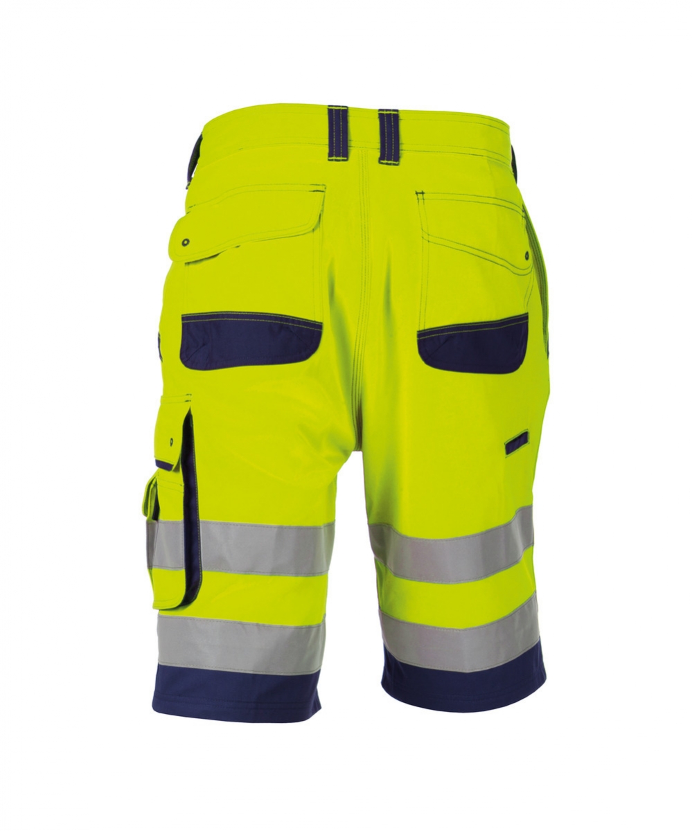 LUCCA High-Vis Werkshort Geel/Marine