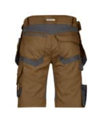 TRIX Stretch Werkshort met Holsterzakken Leembruin/Antracietgrijs