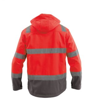 MALAGA Softshell Hi-Vis Fluorood/Cementgrijs