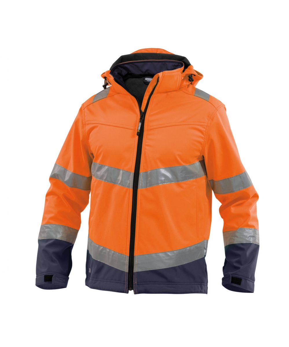 MALAGA Softshell Hi-Vis Fluo-oranje/Marine