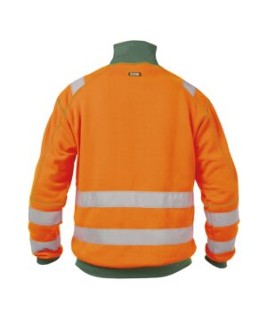 DENVER Hivis Sweater Fluo-oranje/Flessengroen