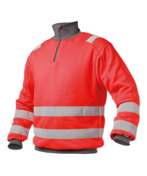 DENVER Hivis Sweater Fluorood/Grijs