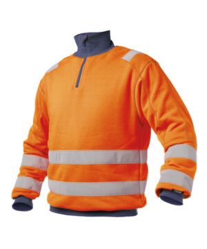 DENVER Hivis Sweater Fluo-oranje/Marineblauw