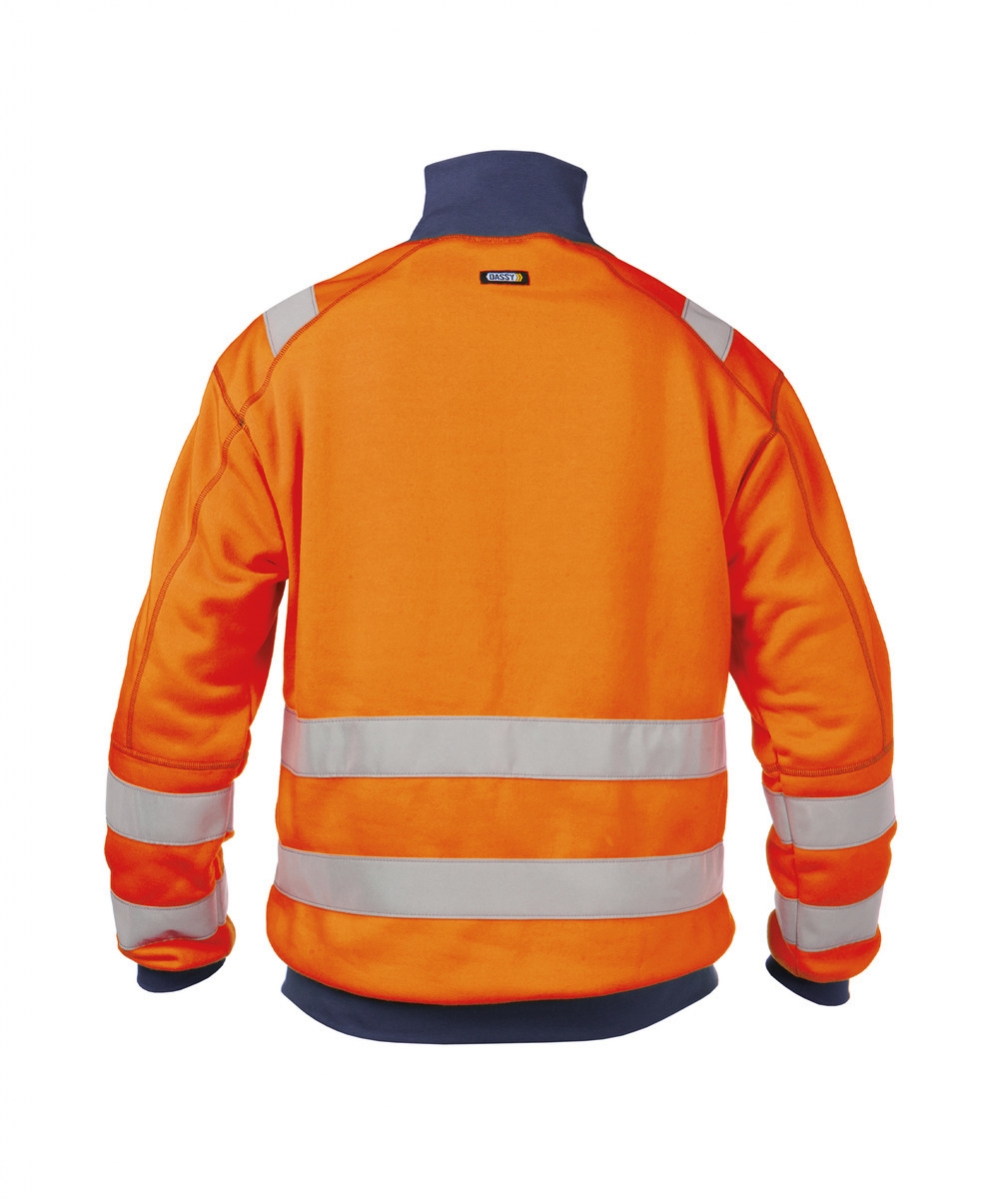 DENVER Hivis Sweater Fluo-oranje/Marineblauw