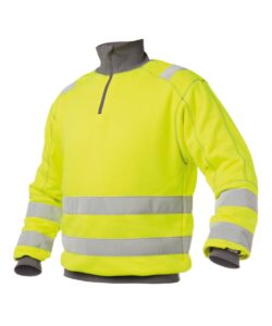 DENVER Hivis Sweater Fluogeel/Cementgrijs