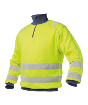 DENVER Hivis Sweater Fluogeel/Marineblauw