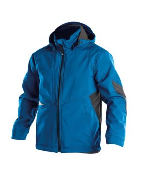 GRAVITY Softshell Azuurblauw/Antracietgrijs