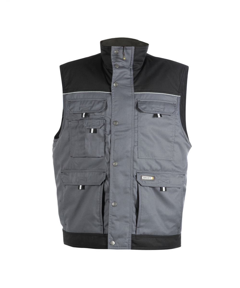 HULST Bodywarmer Cementgrijs/Zwart