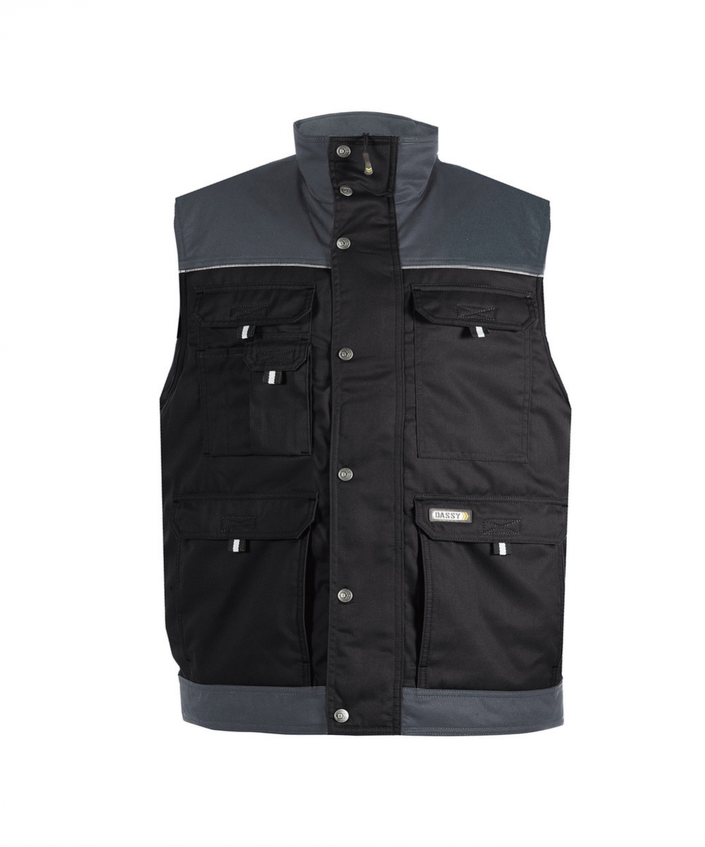 HULST Bodywarmer Zwart/Cementgrijs