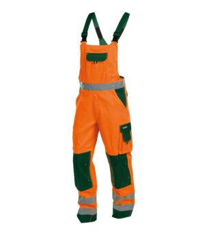 BRETELBROEK TOULOUSE (290 gr) HIVIS FLUO-ORANJE/FLESSENGROEN