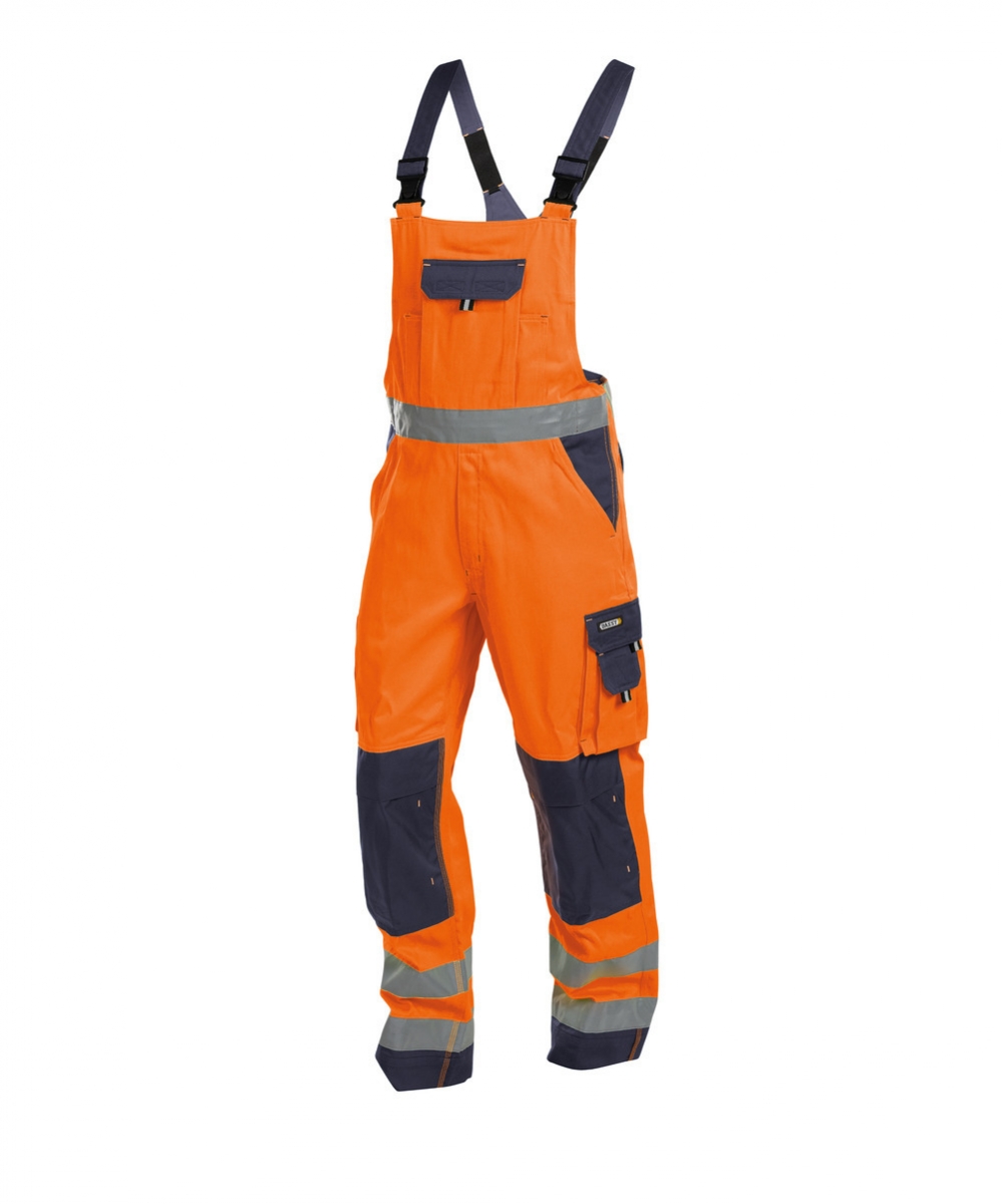 BRETELBROEK TOULOUSE (290 gr) HIVIS FLUO-ORANJE/MARINEBLAUW