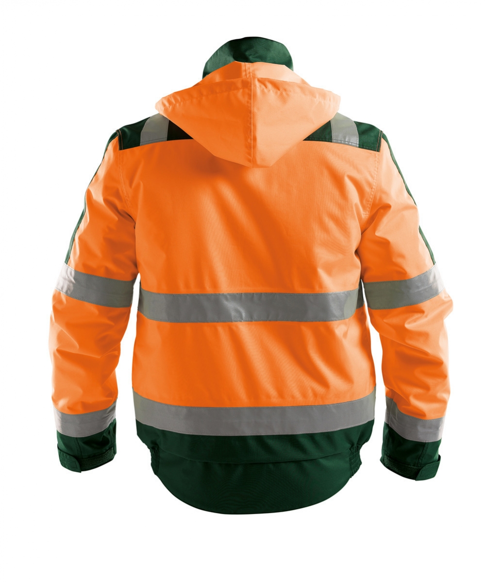 LIMA Winterjas Hi-Vis Fluo-oranje/Flessengroen